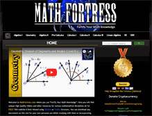 Tablet Screenshot of mathfortress.com